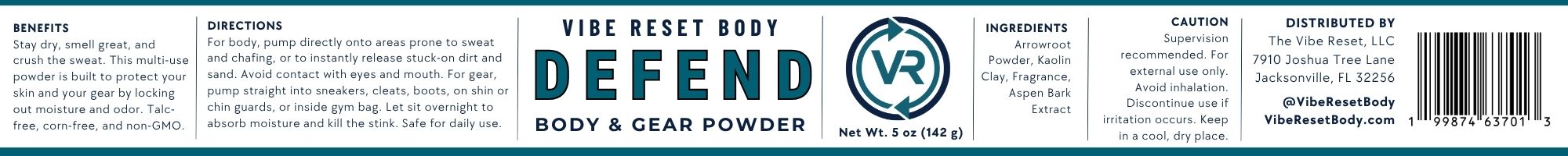 DEFEND: Body & Gear Powder Full Size