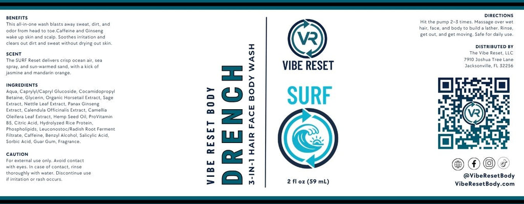 DRENCH: SURF 3-in-1 Hair + Face + Body Wash